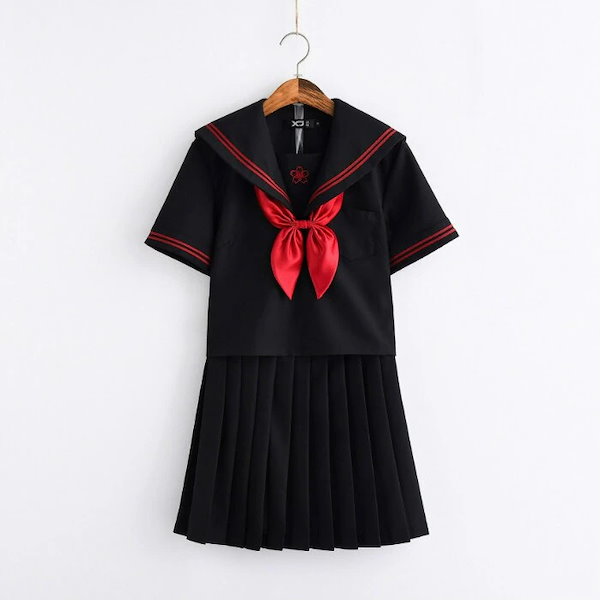 m44/中学校・高校□冬セーラー服上下セット 青3本線/og0526