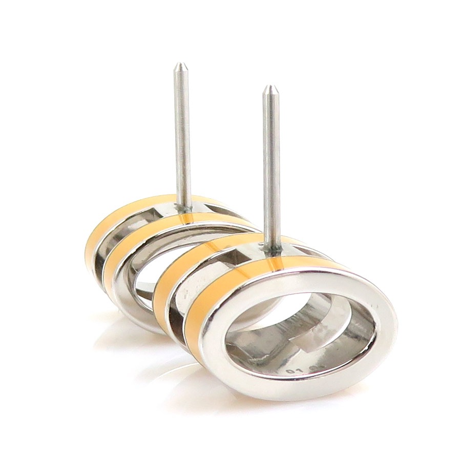 エルメス HERMES ピアス ミニ ポップH メタル/エナメル シルバー/イエロー レディース e60566j エルメス HERMES ピアス ミニ ポップH メタル/エナメル シルバー/イエロー レディース e60566j