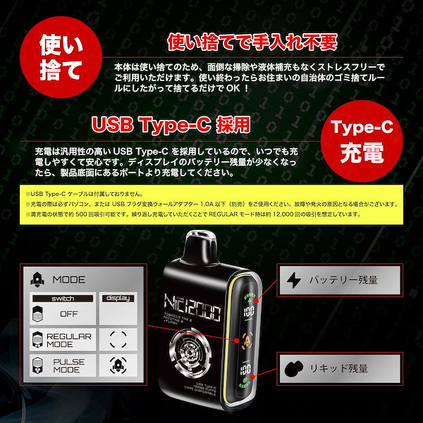 Qoo10] BI-SO 【Nic12000 】Nic Charg