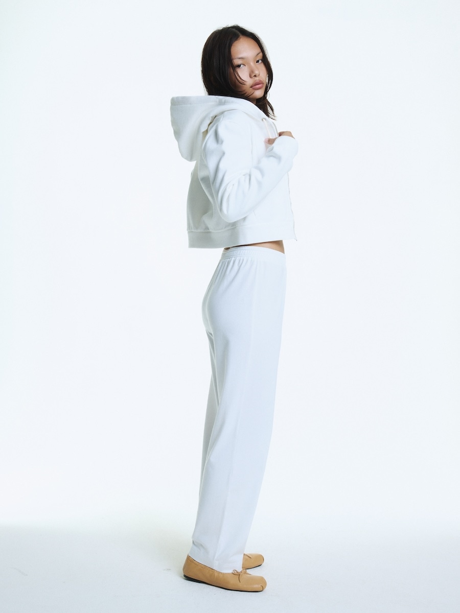 【GLOWNY】 G CROP ZIP UP : 3COLORS