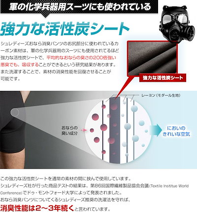 在庫新品 ヒップス : シュレディーズ おならパンツ 消臭パンツ : メンズファッション 定番HOT