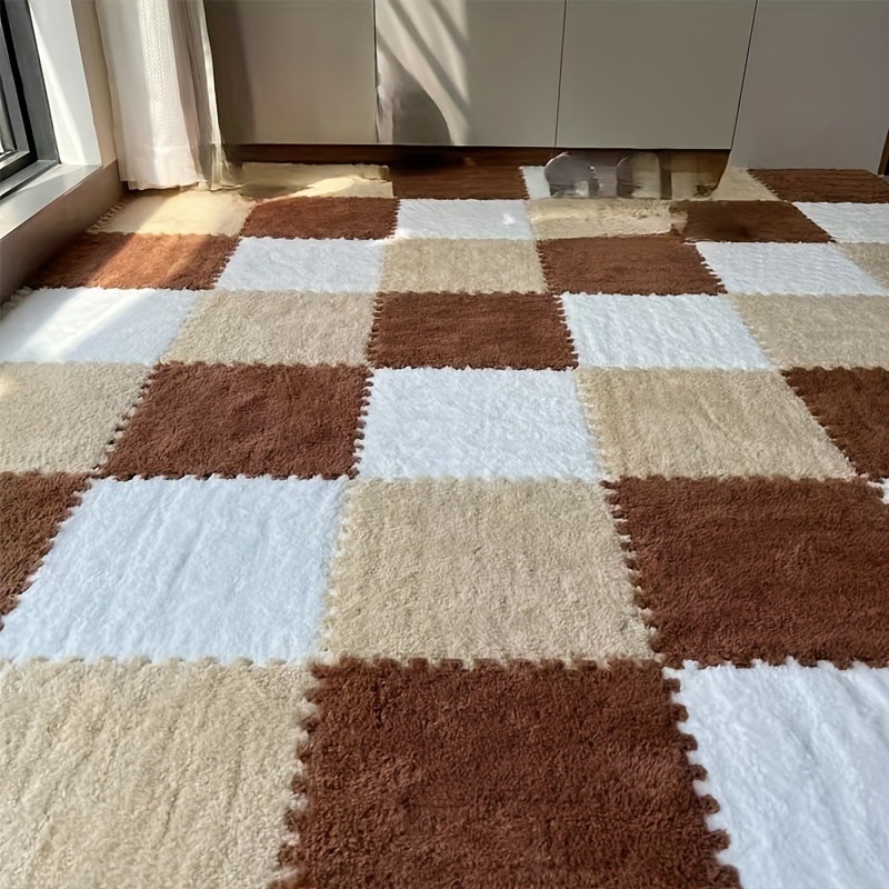 24枚入り厚手のふかふかパッチワークカーペット寝室のクローゼットリビングルームの浮き窓用ペットマット賃貸用家庭用フロアマット洗えてカット可能 24枚入り厚手のふかふかパッチワークカーペット寝室のクローゼットリビングルームの浮き窓用ペットマット賃貸用家庭用フロアマット洗えてカット可能