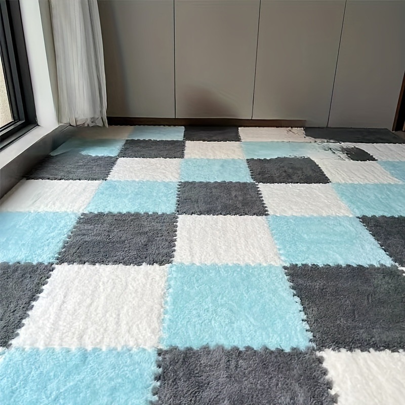 24枚入り厚手のふかふかパッチワークカーペット寝室のクローゼットリビングルームの浮き窓用ペットマット賃貸用家庭用フロアマット洗えてカット可能 24枚入り厚手のふかふかパッチワークカーペット寝室のクローゼットリビングルームの浮き窓用ペットマット賃貸用家庭用フロアマット洗えてカット可能