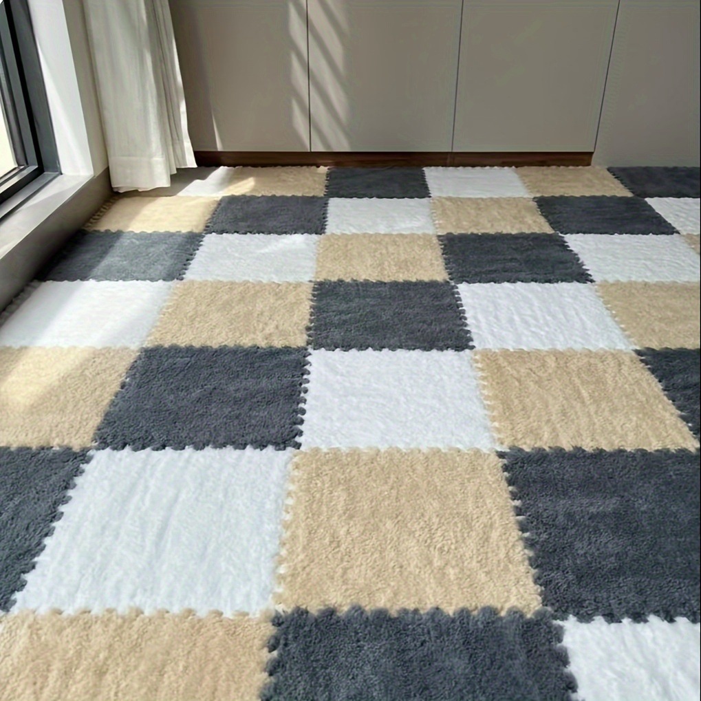 24枚入り厚手のふかふかパッチワークカーペット寝室のクローゼットリビングルームの浮き窓用ペットマット賃貸用家庭用フロアマット洗えてカット可能 24枚入り厚手のふかふかパッチワークカーペット寝室のクローゼットリビングルームの浮き窓用ペットマット賃貸用家庭用フロアマット洗えてカット可能