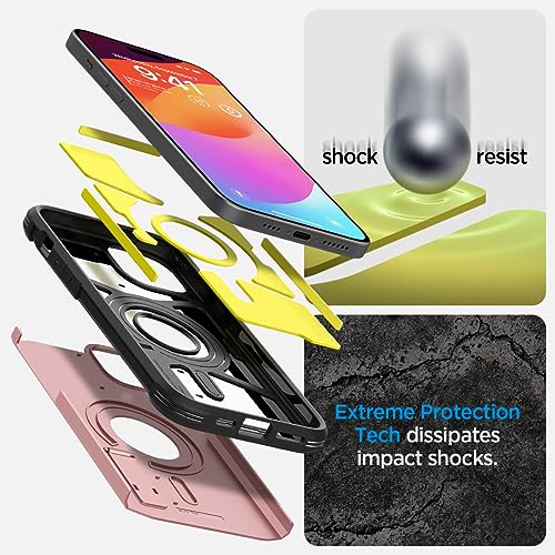 iPhone 15 ケース MagSafe 耐衝撃 スタンド付き 米軍MIL規格取得 マグネット搭載 3層構造 カメラ保護 傷防止 衝撃吸収 ワイヤレス充電対応 タフ・アーマー・マグフィット ACS0