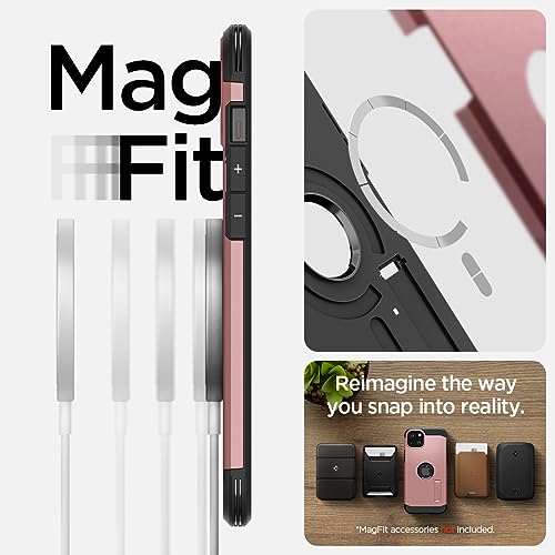 iPhone 15 ケース MagSafe 耐衝撃 スタンド付き 米軍MIL規格取得 マグネット搭載 3層構造 カメラ保護 傷防止 衝撃吸収 ワイヤレス充電対応 タフ・アーマー・マグフィット ACS0