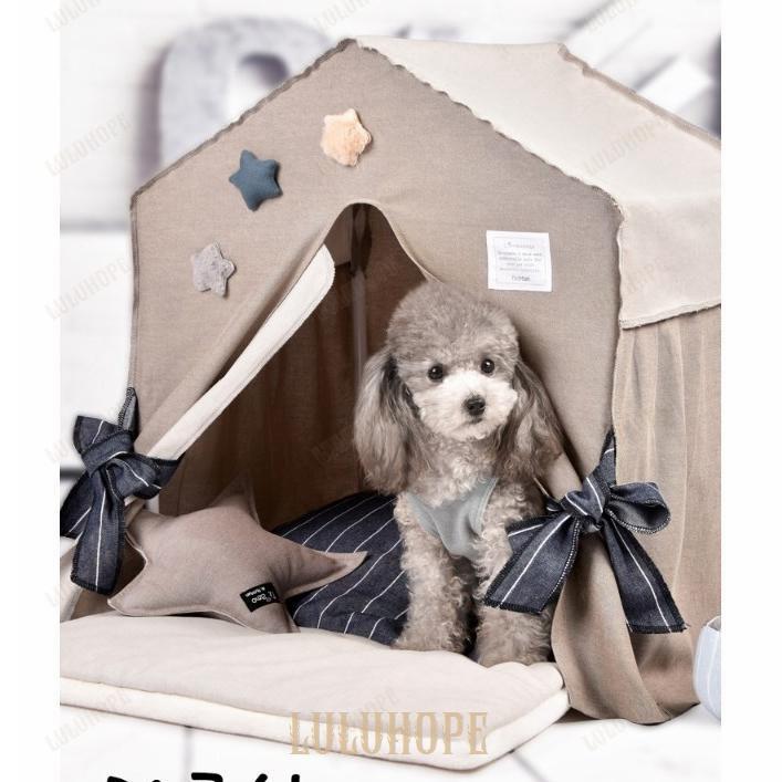 ペットテント ペットハウス テント ベッド クッション 犬 猫 ハウス 四季通用 清潔 洗える おしゃれ フランネル 小型 中型 テント型 50*40*57cm ペットテント ペットハウス テント ベッド クッション 犬 猫 ハウス 四季通用 清潔 洗える おしゃれ フランネル 小型 中型 テント型 50*40*57cm