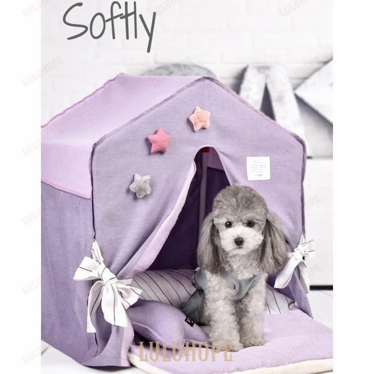 ペットテント ペットハウス テント ベッド クッション 犬 猫 ハウス 四季通用 清潔 洗える おしゃれ フランネル 小型 中型 テント型 50*40*57cm ペットテント ペットハウス テント ベッド クッション 犬 猫 ハウス 四季通用 清潔 洗える おしゃれ フランネル 小型 中型 テント型 50*40*57cm