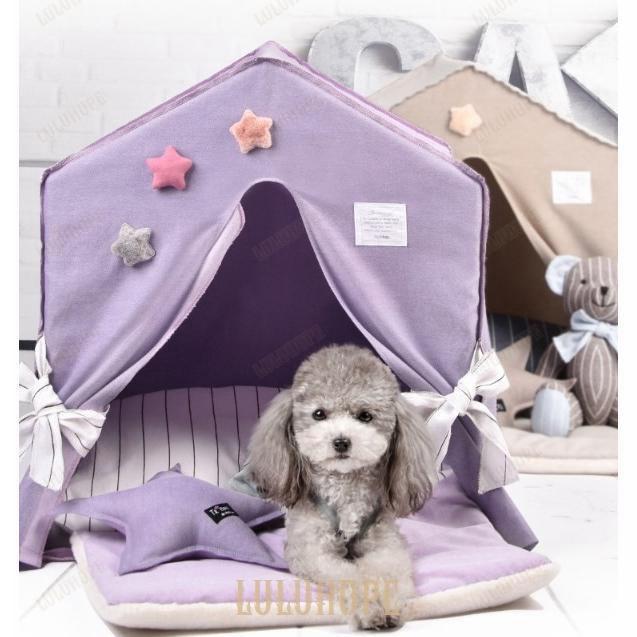 ペットテント ペットハウス テント ベッド クッション 犬 猫 ハウス 四季通用 清潔 洗える おしゃれ フランネル 小型 中型 テント型 50*40*57cm ペットテント ペットハウス テント ベッド クッション 犬 猫 ハウス 四季通用 清潔 洗える おしゃれ フランネル 小型 中型 テント型 50*40*57cm