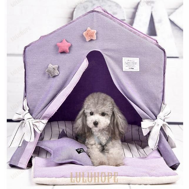 ペットテント ペットハウス テント ベッド クッション 犬 猫 ハウス 四季通用 清潔 洗える おしゃれ フランネル 小型 中型 テント型 50*40*57cm ペットテント ペットハウス テント ベッド クッション 犬 猫 ハウス 四季通用 清潔 洗える おしゃれ フランネル 小型 中型 テント型 50*40*57cm
