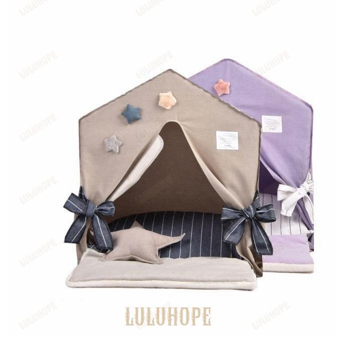 ペットテント ペットハウス テント ベッド クッション 犬 猫 ハウス 四季通用 清潔 洗える おしゃれ フランネル 小型 中型 テント型 50*40*57cm ペットテント ペットハウス テント ベッド クッション 犬 猫 ハウス 四季通用 清潔 洗える おしゃれ フランネル 小型 中型 テント型 50*40*57cm