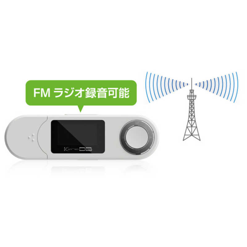 グリーンハウス　MP3プレーヤー KANA DB(16GB) ホワイト　GH-KANADB16-WH mdprevattcaulkingandwaterproofing.com