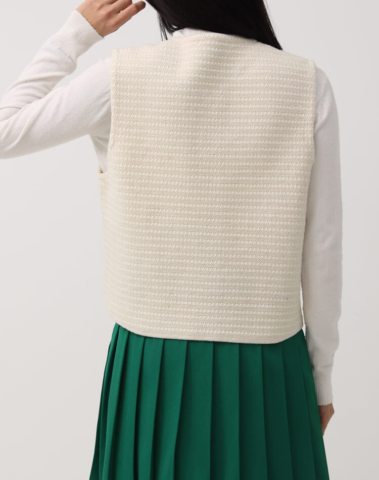 ゴルフウェア ベスト レディース 韓国 ニット ラメ 春 秋 冬 白 黒 おしゃれ ボーダー 配色 ラメ ラメニット ニットベスト フリンジ ノースリーブ 金ボタン 個性的 おしゃれ レトロ エレガン ゴルフウェア ベスト レディース 韓国 ニット ラメ 春 秋 冬 白 黒 おしゃれ ボーダー 配色 ラメ ラメニット ニットベスト フリンジ ノースリーブ 金ボタン 個性的 おしゃれ レトロ エレガン