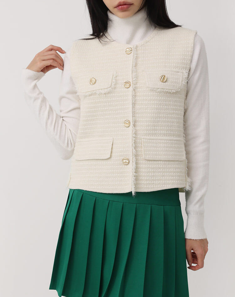 ゴルフウェア ベスト レディース 韓国 ニット ラメ 春 秋 冬 白 黒 おしゃれ ボーダー 配色 ラメ ラメニット ニットベスト フリンジ ノースリーブ 金ボタン 個性的 おしゃれ レトロ エレガン ゴルフウェア ベスト レディース 韓国 ニット ラメ 春 秋 冬 白 黒 おしゃれ ボーダー 配色 ラメ ラメニット ニットベスト フリンジ ノースリーブ 金ボタン 個性的 おしゃれ レトロ エレガン