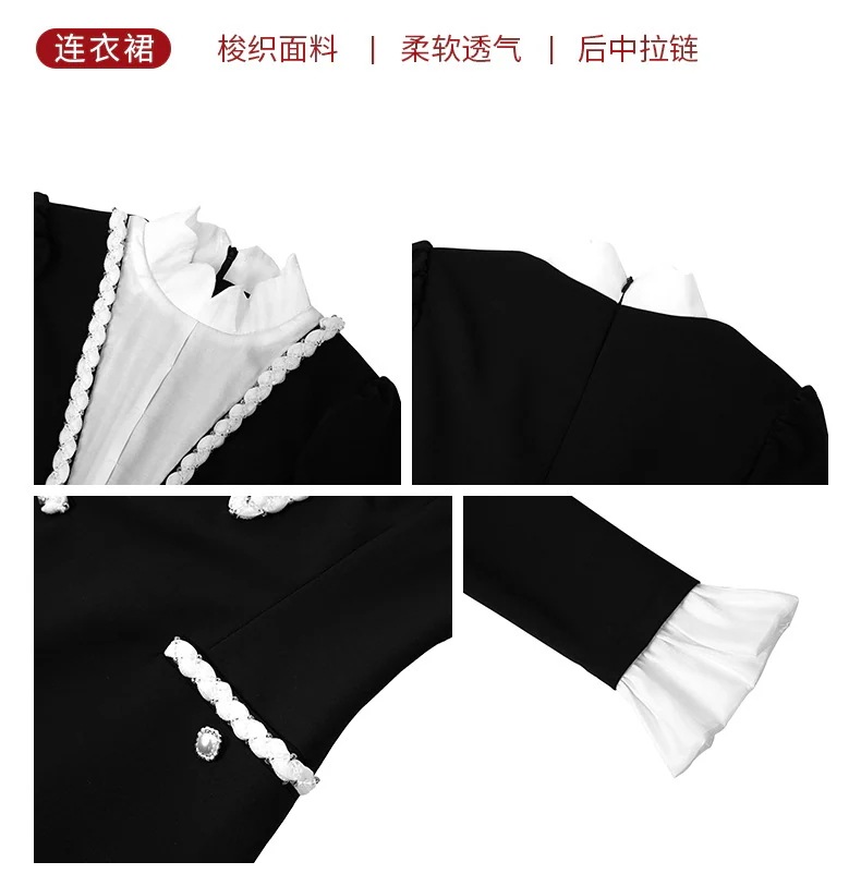 2025春 お姫様 ドッキング スタンド襟 ワンピース ドレス パーティー キャバ 大人 同窓会 披露宴 卒業式 結婚式 演奏会 ウェディング 二次会 メガ割