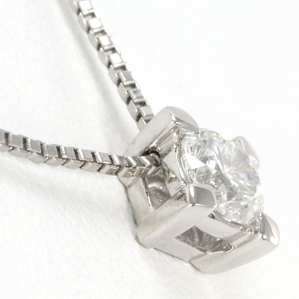 PT900 プラチナ PT850 ネックレス ダイヤ 0.324 SI2 鑑定書 ジュエリー 中古
