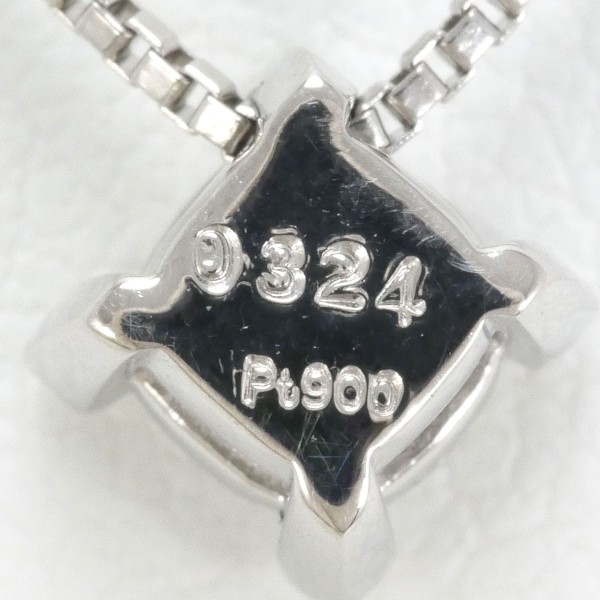 PT900 プラチナ PT850 ネックレス ダイヤ 0.324 SI2 鑑定書 ジュエリー 中古