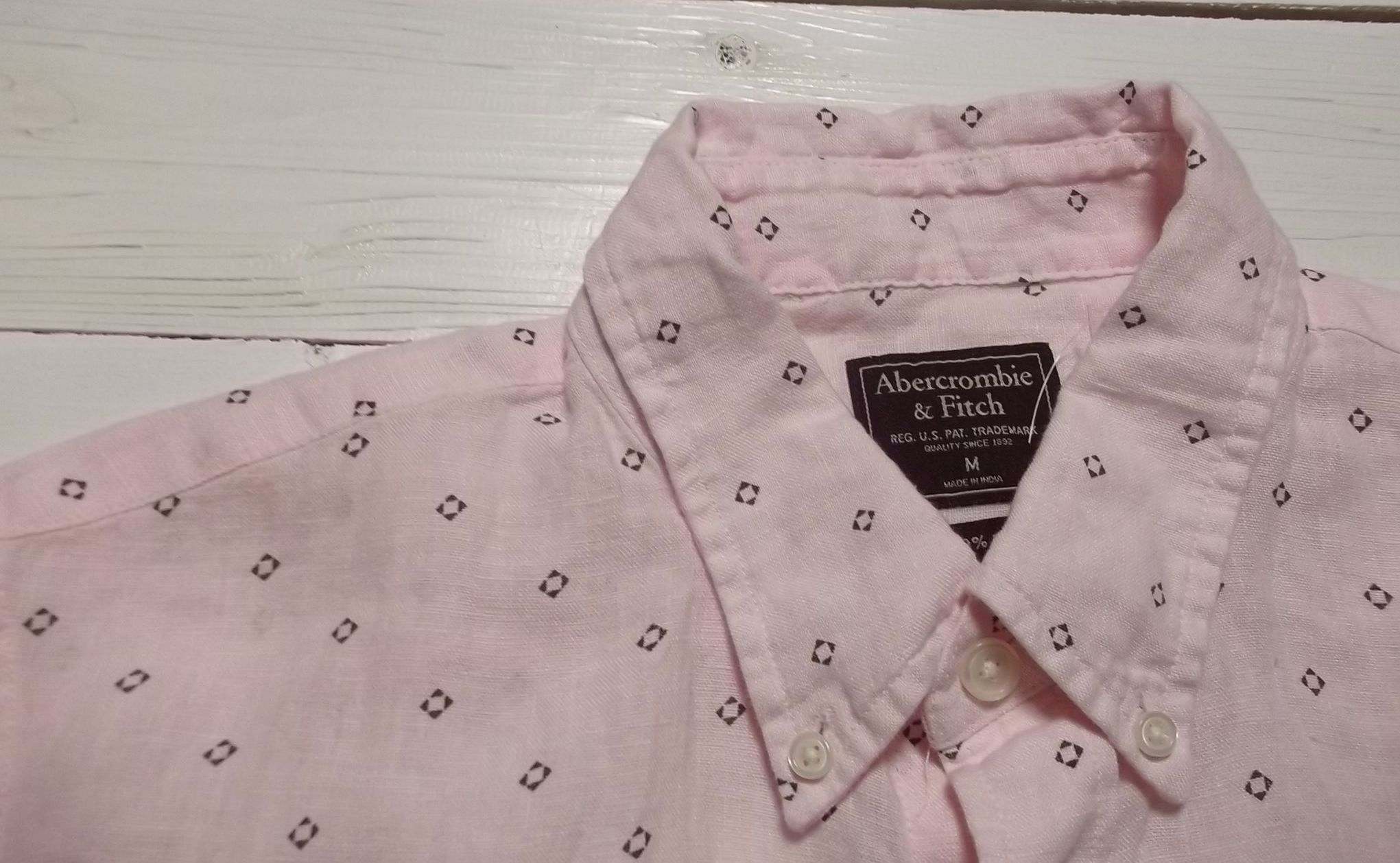 アバクロンビー&フィッチ 長袖 リネン ボタンダウンシャツ ピンク Abercrombie&Fitch AF2-050 アバクロンビー&フィッチ 長袖 リネン ボタンダウンシャツ ピンク Abercrombie&Fitch AF2-050