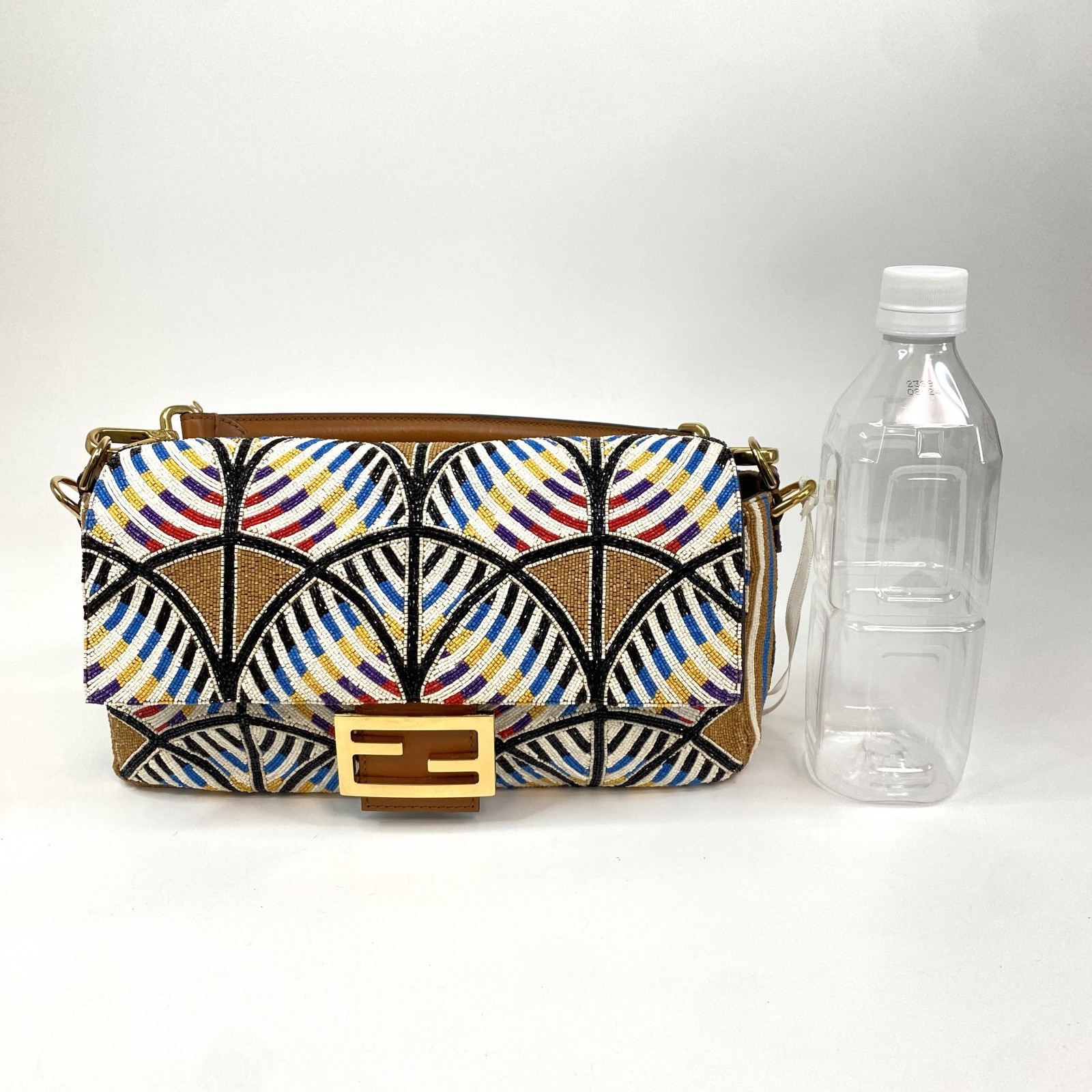 未使用 フェンディ FENDI レディース マンマバケット ミディアム ビーズ 2way ショルダーバッグ ハンドバッグ 8BR600 【中古】