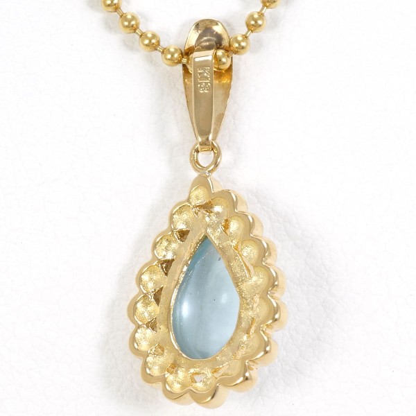 K18 18金 YG イエローゴールド ネックレス 天然石 約45cm ジュエリー 中古 K18 18金 YG イエローゴールド ネックレス 天然石 約45cm ジュエリー 中古