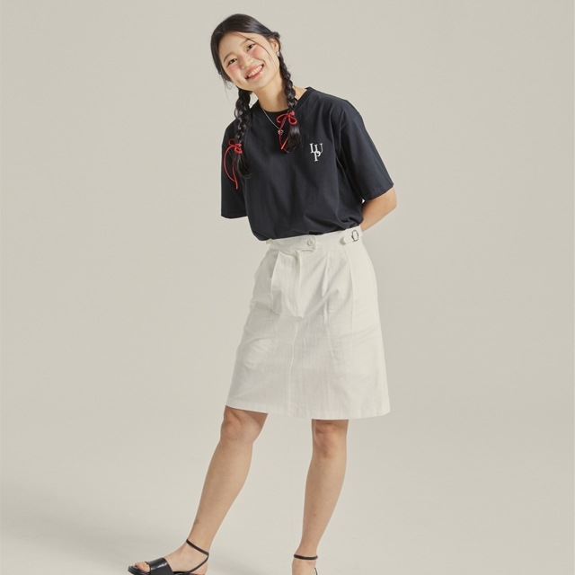 クラシックロゴ ロゴ 半袖 ラウンドネック Tシャツ [ブラック]