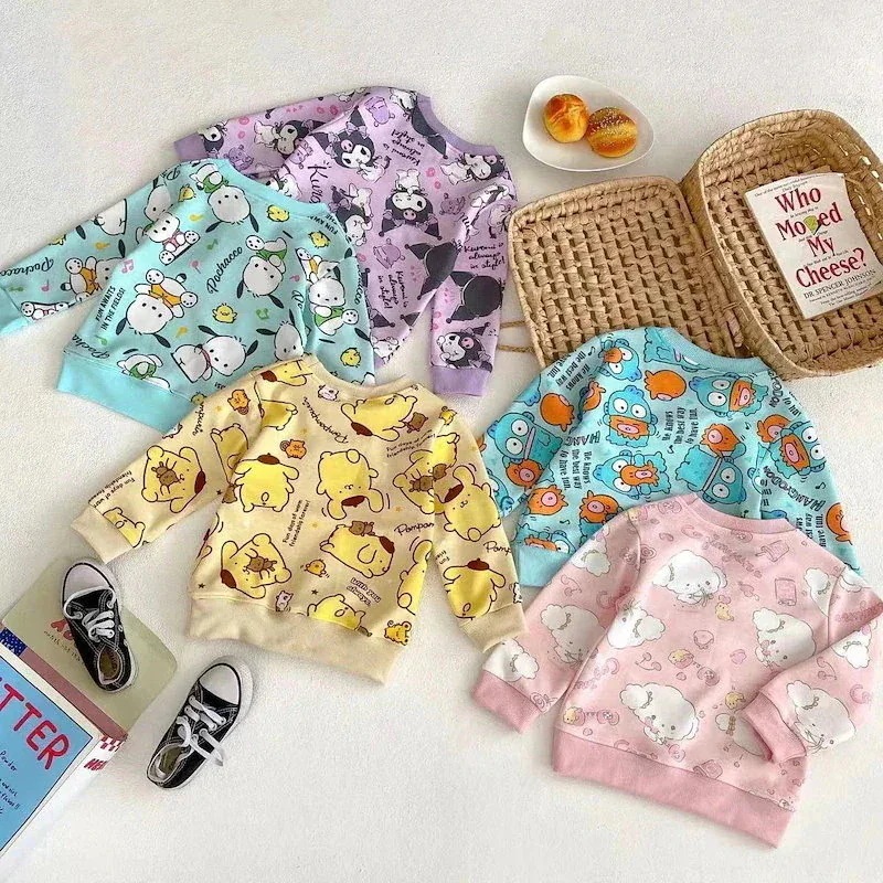 Tシャツシャツ新作 秋冬 可愛い サンリオクロミ キッズ パーカー子供服 男の子 女の子 子供服 Tシャツシャツ新作 秋冬 可愛い サンリオクロミ キッズ パーカー子供服 男の子 女の子 子供服