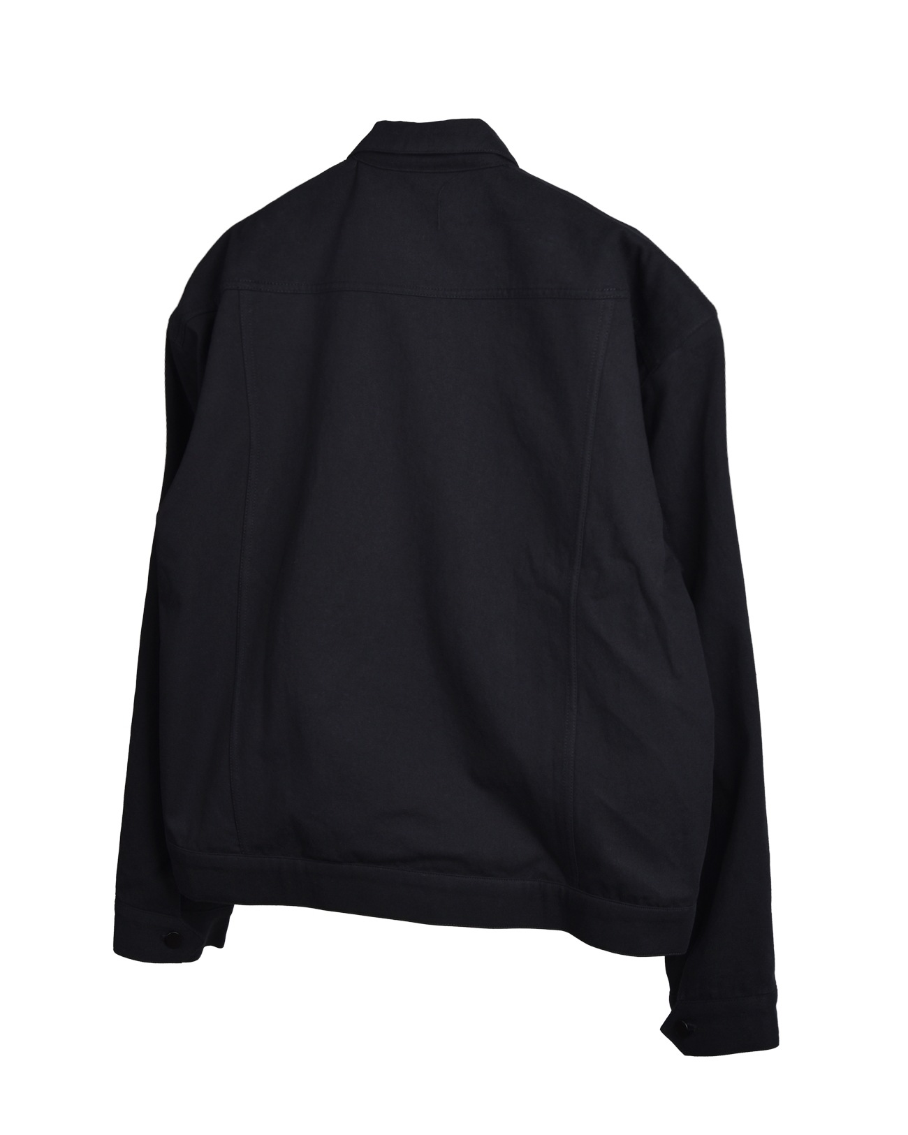 【aeae】 OVERSHOULDER TRUCKER JACKET : BLACK 【aeae】 OVERSHOULDER TRUCKER JACKET : BLACK