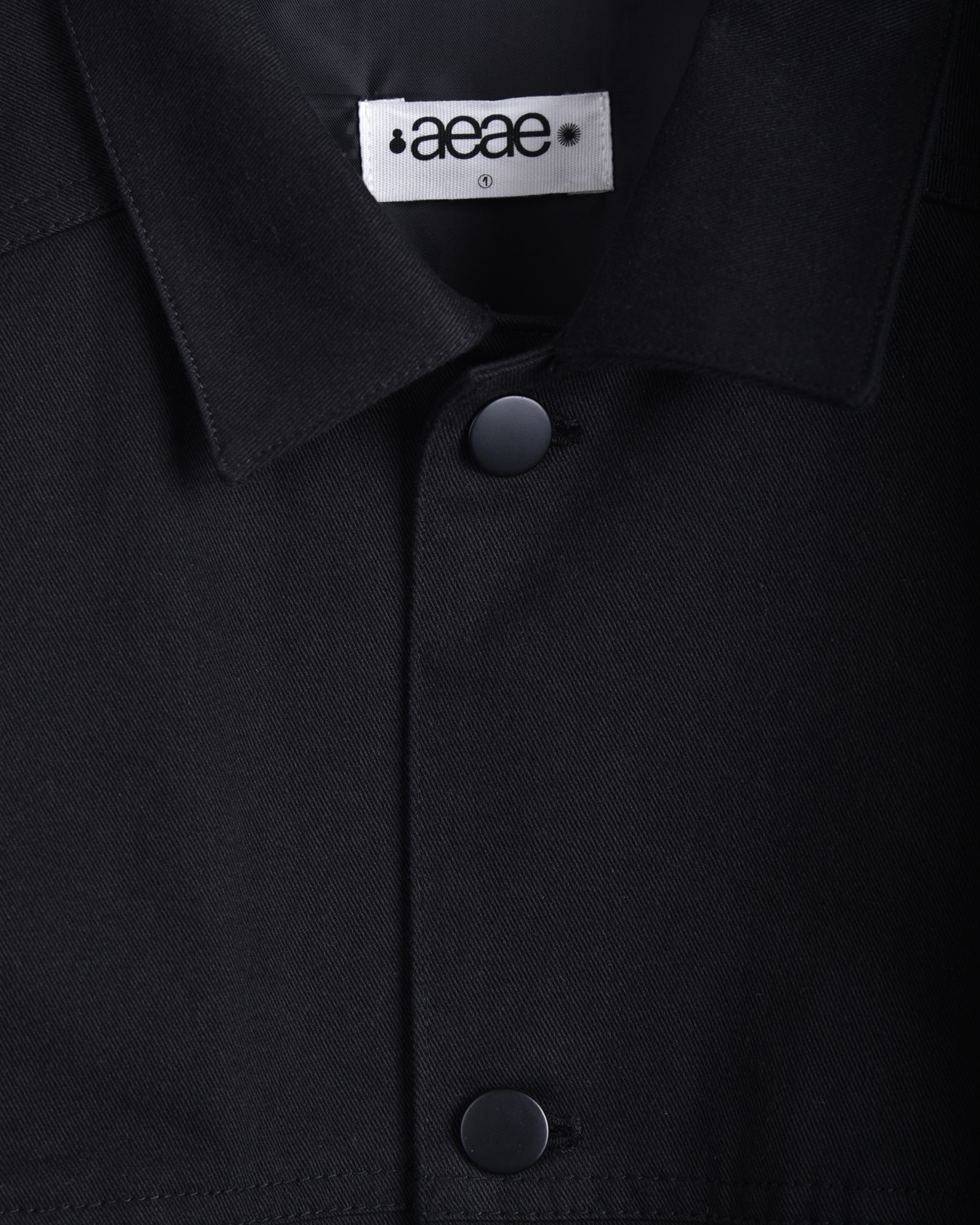 【aeae】 OVERSHOULDER TRUCKER JACKET : BLACK 【aeae】 OVERSHOULDER TRUCKER JACKET : BLACK