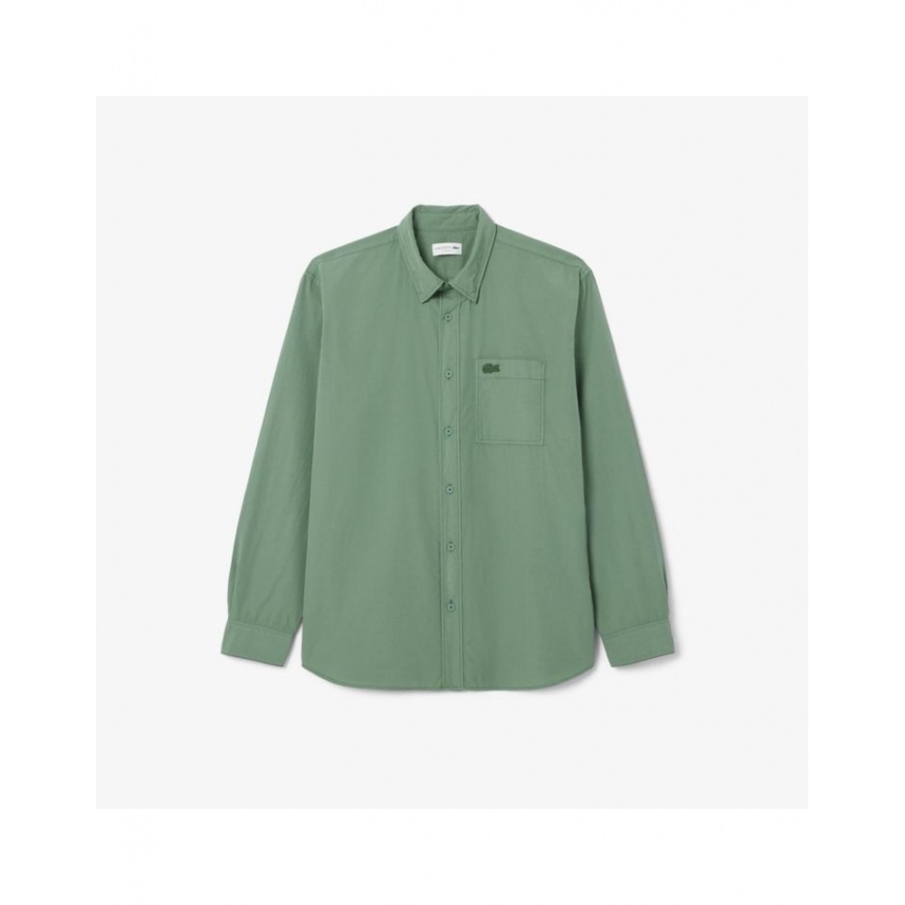 ラコステ メンズ リラックスフィット ポプリン ダイイングシャツ CH9119-55G BQI ラコステ メンズ リラックスフィット ポプリン ダイイングシャツ CH9119-55G BQI