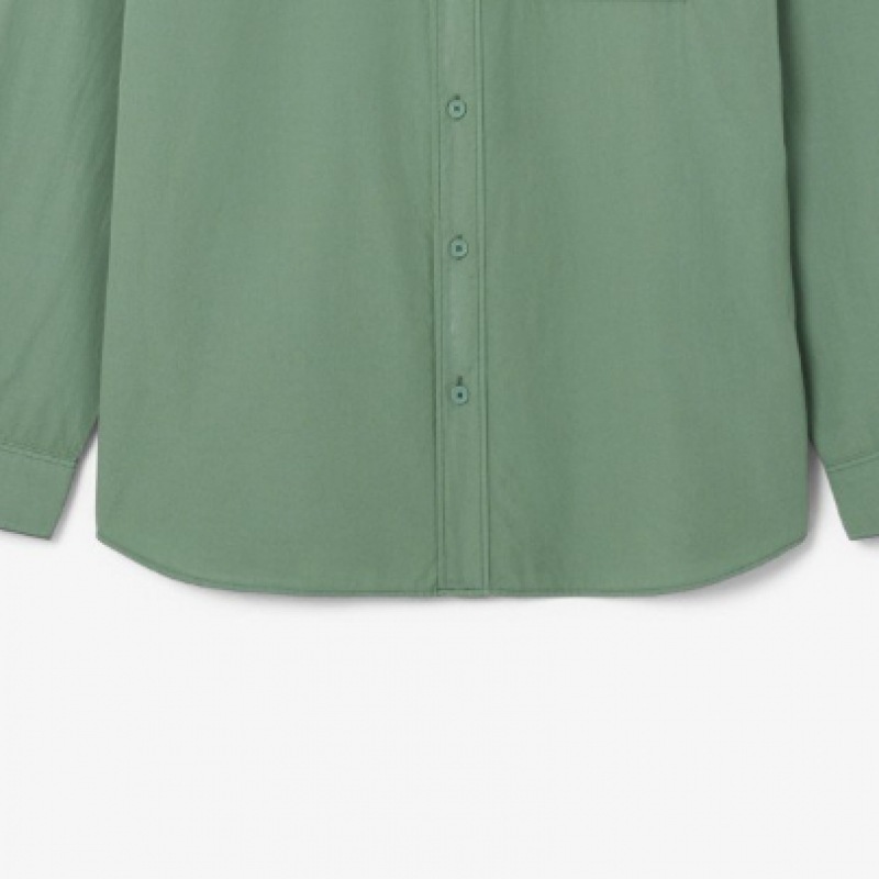 ラコステ メンズ リラックスフィット ポプリン ダイイングシャツ CH9119-55G BQI ラコステ メンズ リラックスフィット ポプリン ダイイングシャツ CH9119-55G BQI