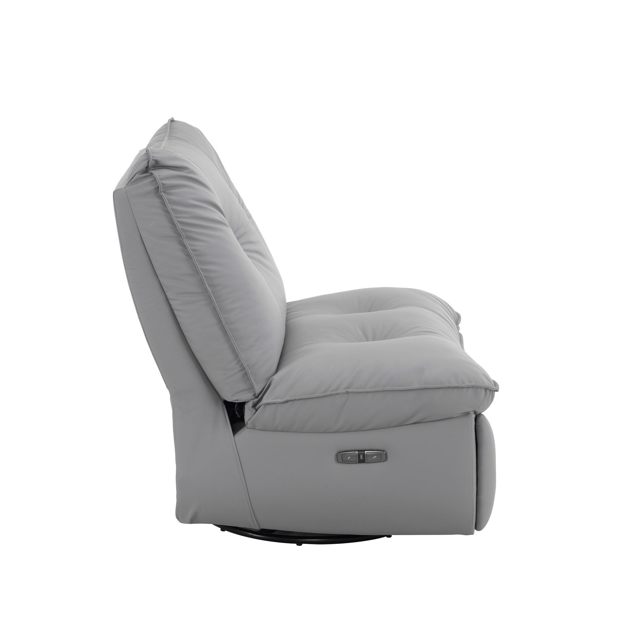 【国内発送】365 リクライニングソファー 肘掛けなし ロッキング 147 調整可能 270 回転 ゆったり 揺ら揺ら 電動リクライニングソファ オットマン一体型 1人掛け USBポート付き 電動