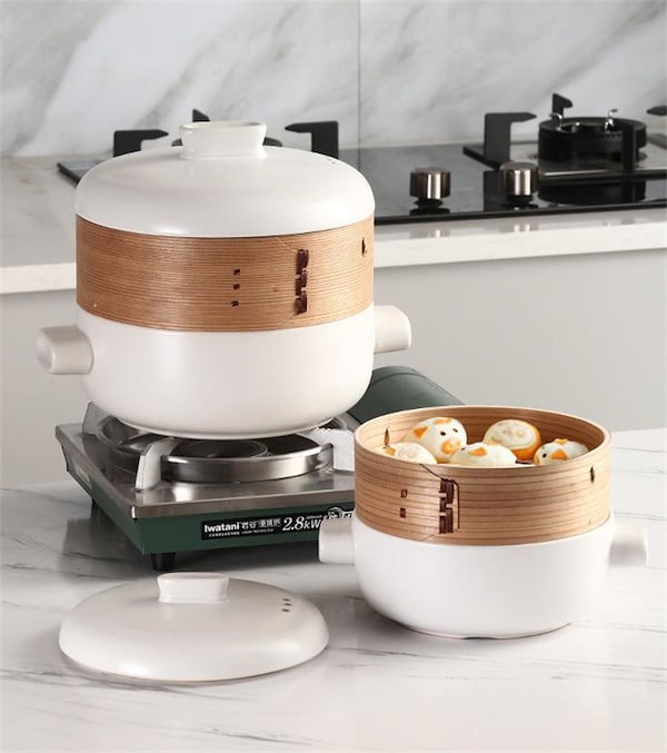 多機能大鍋セット　シチューパン　蒸し器　美品中古 2025年最新】Yahoo!オークション -アムウェイ シチューパンの中古品