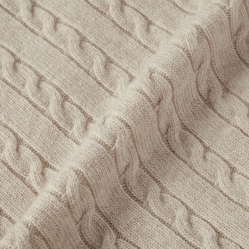 (ヘッジズ) 24FW ベージュウールケーブルジップアップ HZSW4D327I1 (ヘッジズ) 24FW ベージュウールケーブルジップアップ HZSW4D327I1