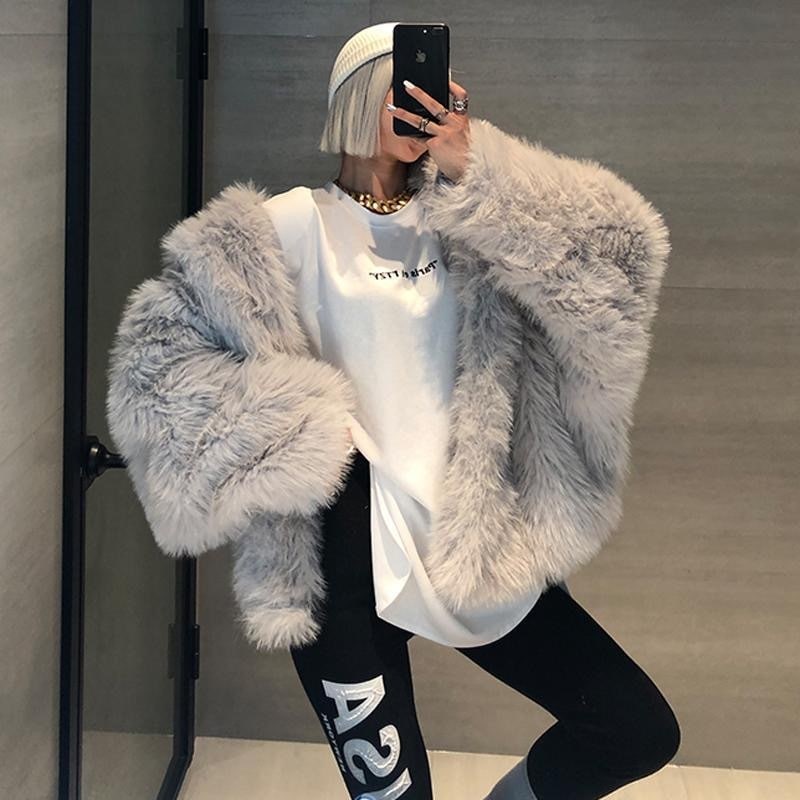 2024 フード付きフォックスファーコート女性用冬ミッドレングスインターネットセレブヤングスタイル織り環境に優しい毛皮の豪華なコート 2024 フード付きフォックスファーコート女性用冬ミッドレングスインターネットセレブヤングスタイル織り環境に優しい毛皮の豪華なコート