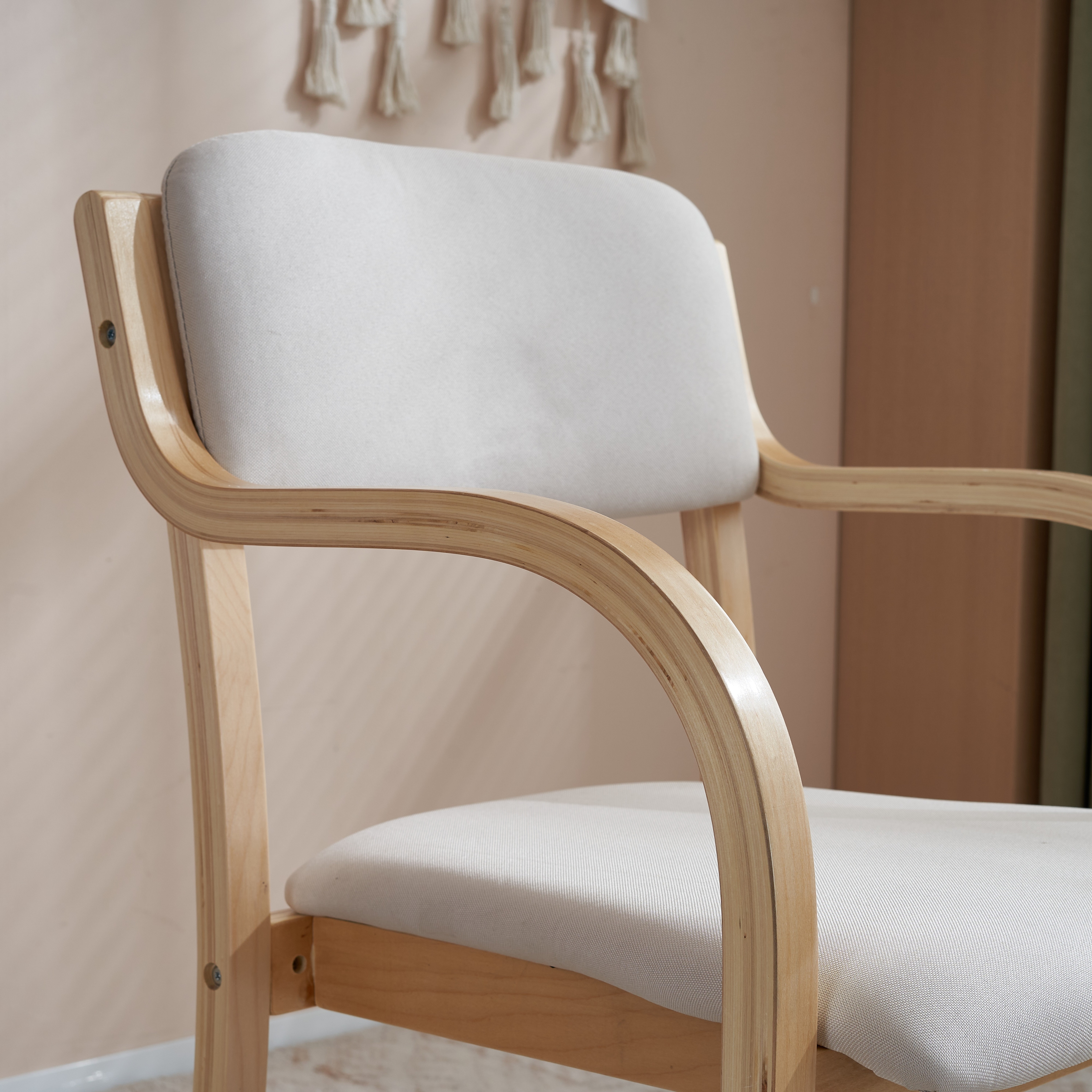 グレーダイニングチェア PU 木製 椅子 完成品 介護チェア イス