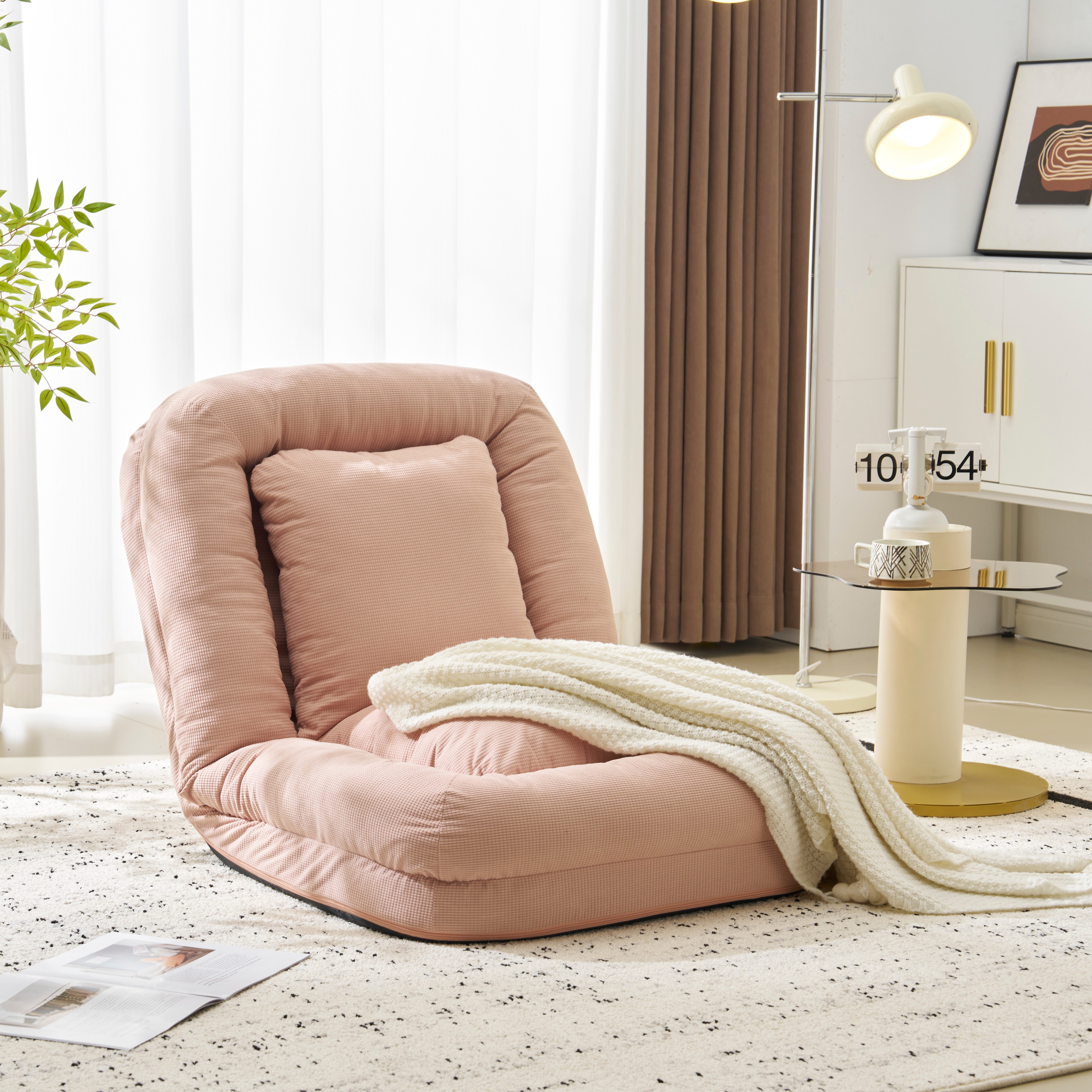 【アイボリー】1人掛けソファー ソファーベッド 座椅子 6段調整可能 寝る 座る アイボリー】1人掛けソファー ソファーベッド 座椅子 6段調整可能 寝る