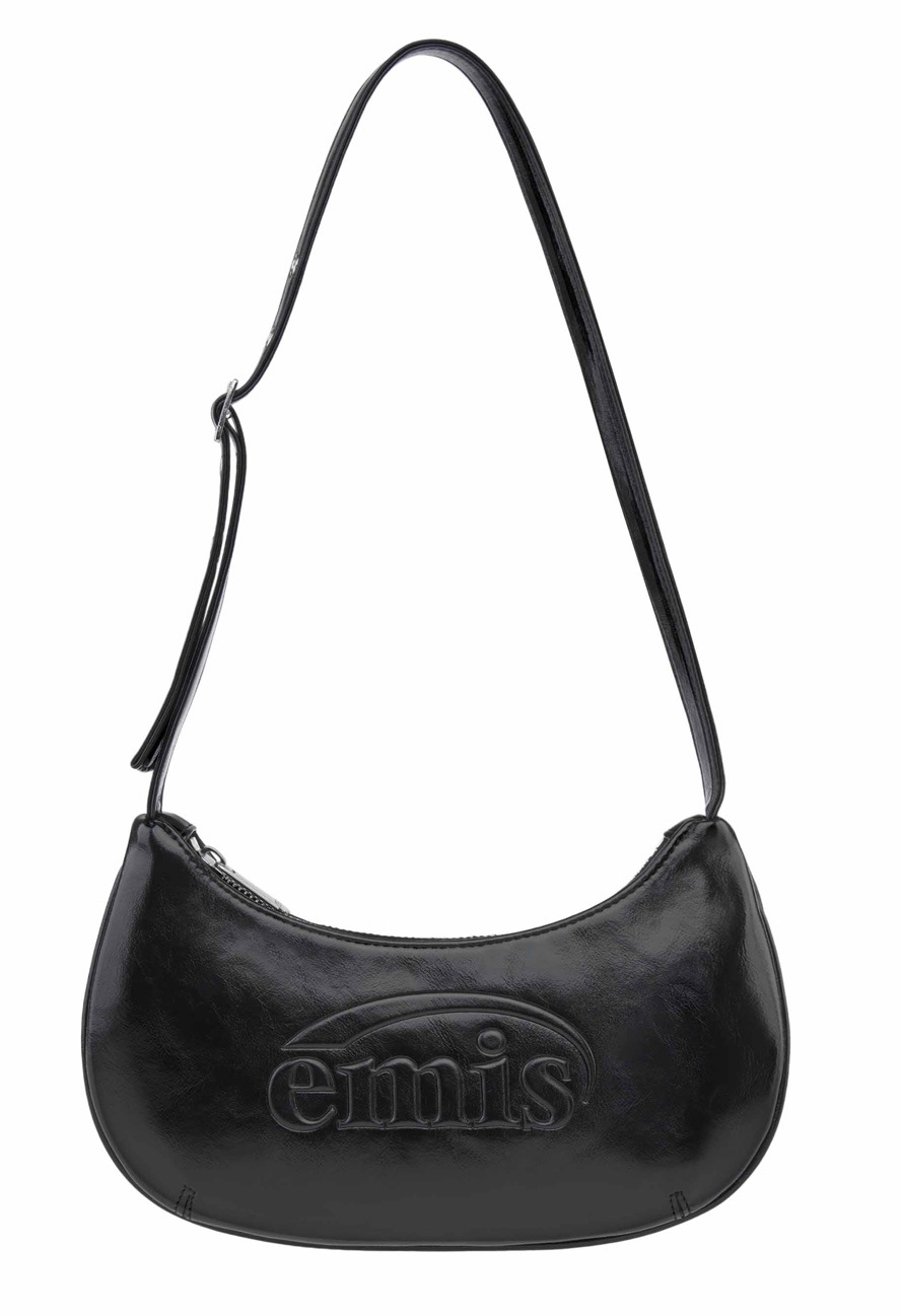 emis)EMBOSSED MINI BAGエンボス付きミニバッグ ビーガン レザー ミニバッグ