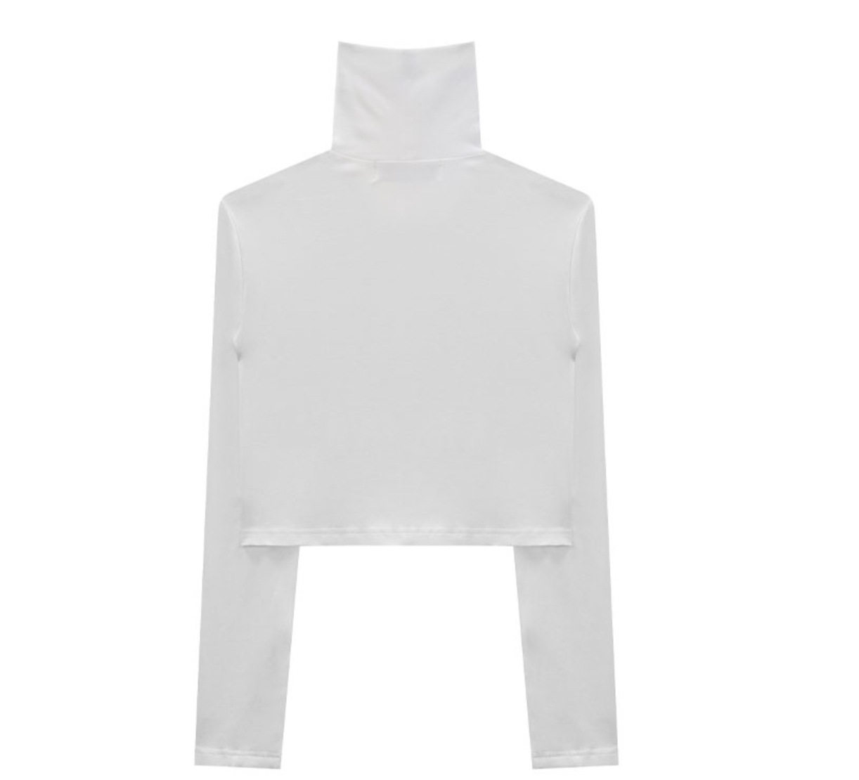 ★chemehc★HOLE LACE LONG SLEEVE (WHITE)★正規品/韓国送料込 TREEMINGBIRD】 HIGE-NECK FINGER HOLE LONG SLEEVE : WHITE T