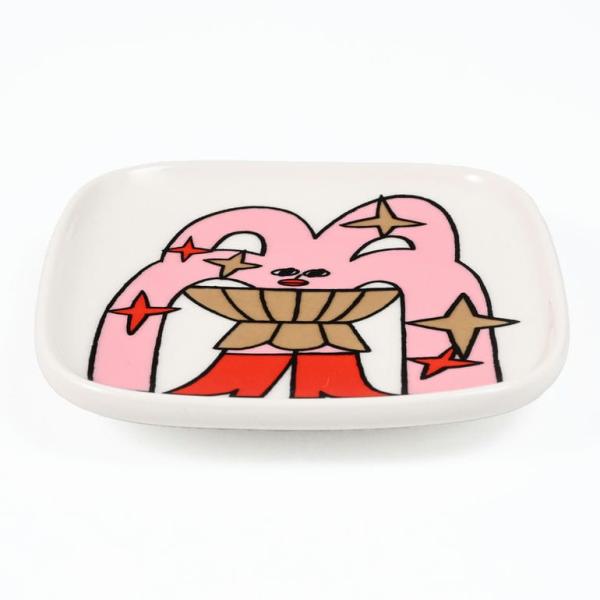 プレート スクエア 10cm×10cm ペア 2個セット NEW YEAR 2025 Aureate Glow レッド ピンク ベージュ 74167 074167 389 北欧食器 北欧デザイン