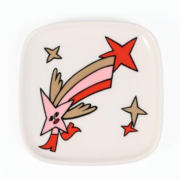 プレート スクエア 10cm×10cm ペア 2個セット NEW YEAR 2025 Aureate Glow レッド ピンク ベージュ 74167 074167 389 北欧食器 北欧デザイン