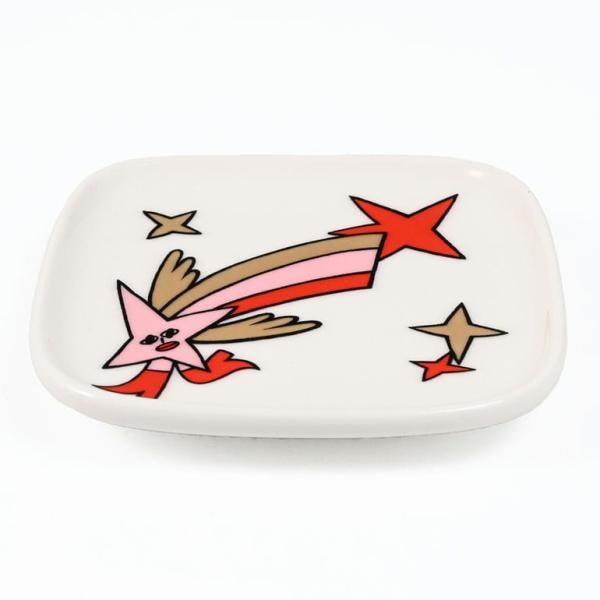 プレート スクエア 10cm×10cm ペア 2個セット NEW YEAR 2025 Aureate Glow レッド ピンク ベージュ 74167 074167 389 北欧食器 北欧デザイン