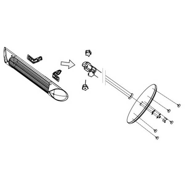 屋外用電気ヒーター 電気ストーブ 防水 防塵 スタンドタイプ 業務用 遠赤外線 ペガサスヒーター 100V