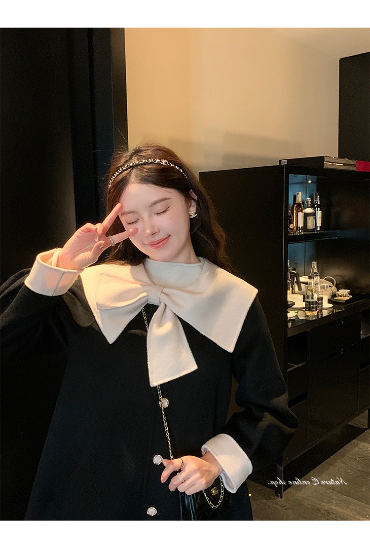 リボンコート コート アウター ジャケット. レディース リボンウールブレンドコート 可愛い オシャレ デート お出掛け ウールコート a4743