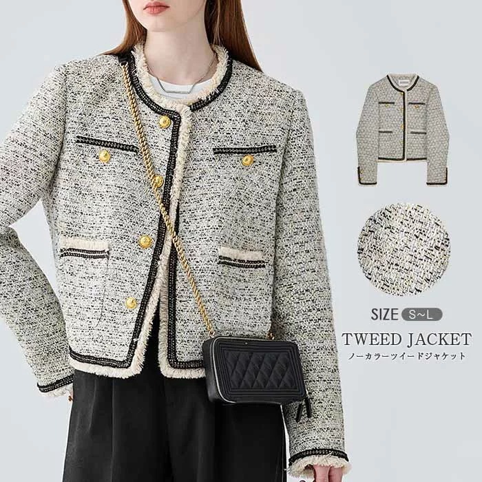 ツイードジャケットツィードジャケットフォーマルジャケットセレモニージャケットレディース入園式卒業式入学式卒業式仕事通勤ノーカラージャケットママ母親服オシャレSML304050スーツツウィードきれいめ ツイードジャケットツィードジャケットフォーマルジャケットセレモニージャケットレディース入園式卒業式入学式卒業式仕事通勤ノーカラージャケットママ母親服オシャレSML304050スーツツウィードきれいめ