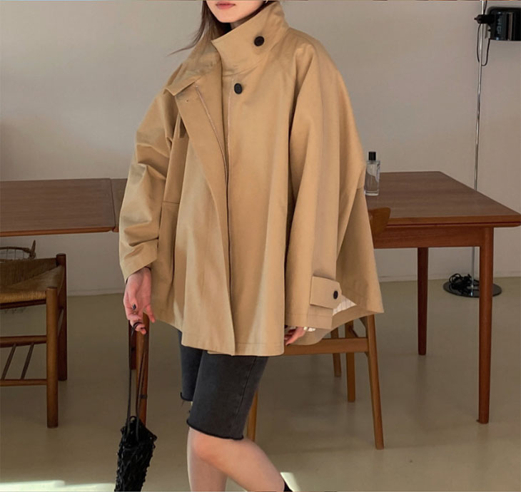 ウインドブレーカー ジャケット レディース 秋 冬 アウター コート 長袖 おしゃれ きれいめ カジュアル 通勤 ビジネス 防寒 羽織り レトロ シック 可愛い 韓国ファッション