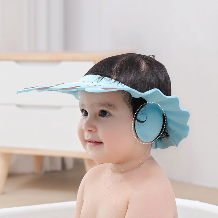 無料 シャンプーハット 赤ちゃん 供え 子ども こども 4段階調整 シャワーキャップ バスグッズ