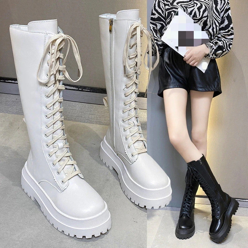 ロングブーツが復活！ 秋冬ファッション レディースブーツ ブーツ 厚底シューズ モカシン ダッドスニーカ ブーティー 美脚 歩きやすい