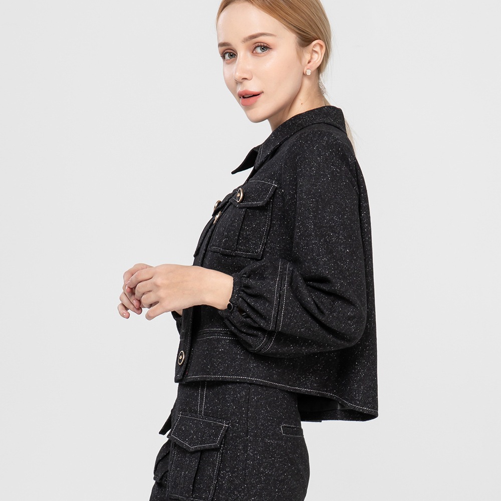 Cropped Wool Jacket