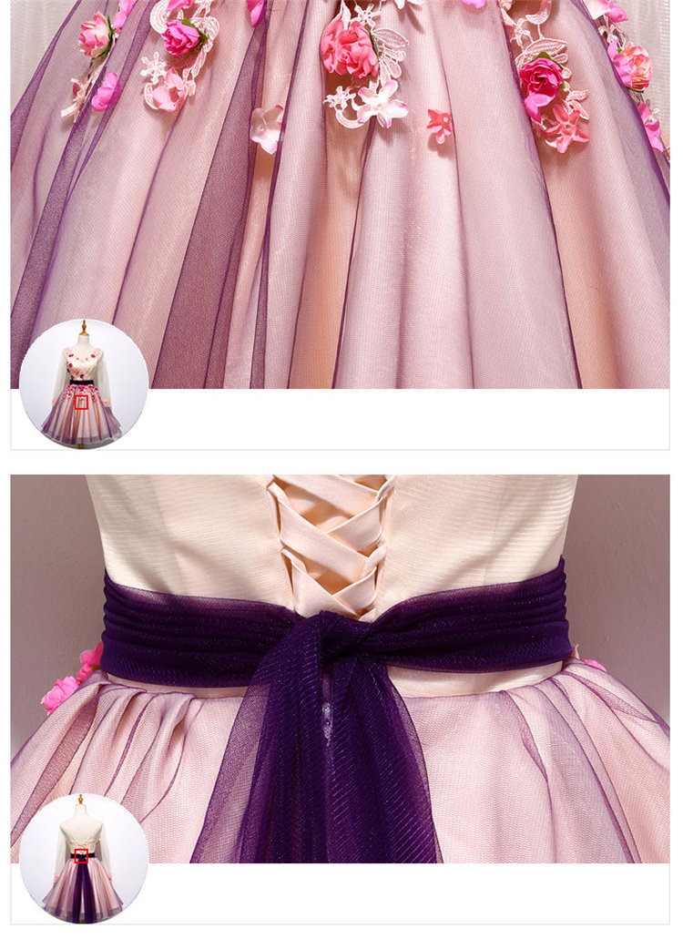 パープル　フォーマルドレス　レース　花柄　ロングドレス　パーティードレス ワンピース カラードレス　ミニドレス　ショート　二次会 演奏会 披露宴 結婚式 発表会　忘年会　演出舞台