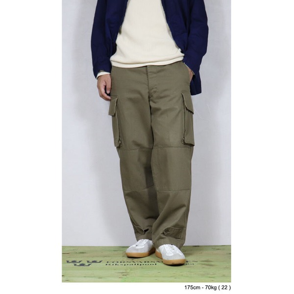 フランス軍 M47フィールドパンツ 後期型カーゴパンツレプリカ オリーブ